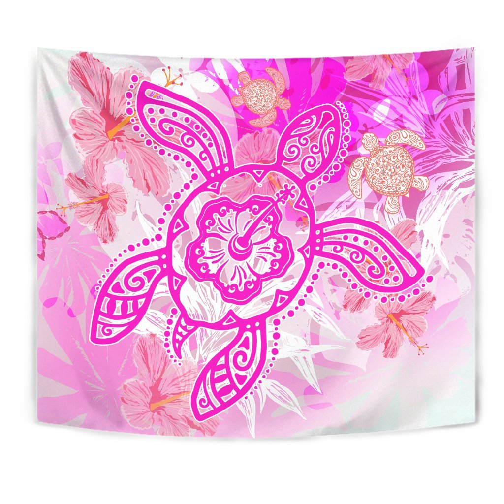 Hawaii Turtle Hibiscus Tapestry - Dreamy Style - AH - Polynesian Pride