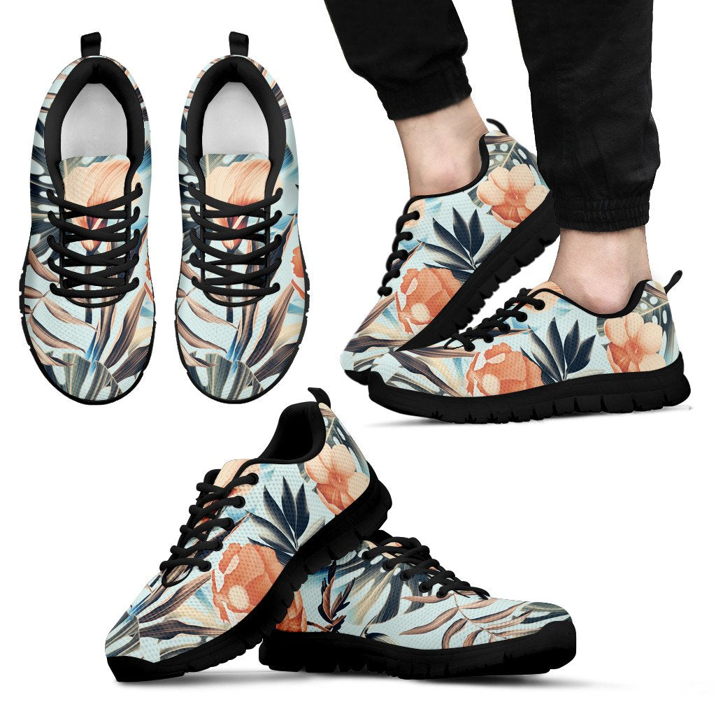 Hawaiian Tribal Sneakers 20 - J7 Men's Sneakers Black - Polynesian Pride