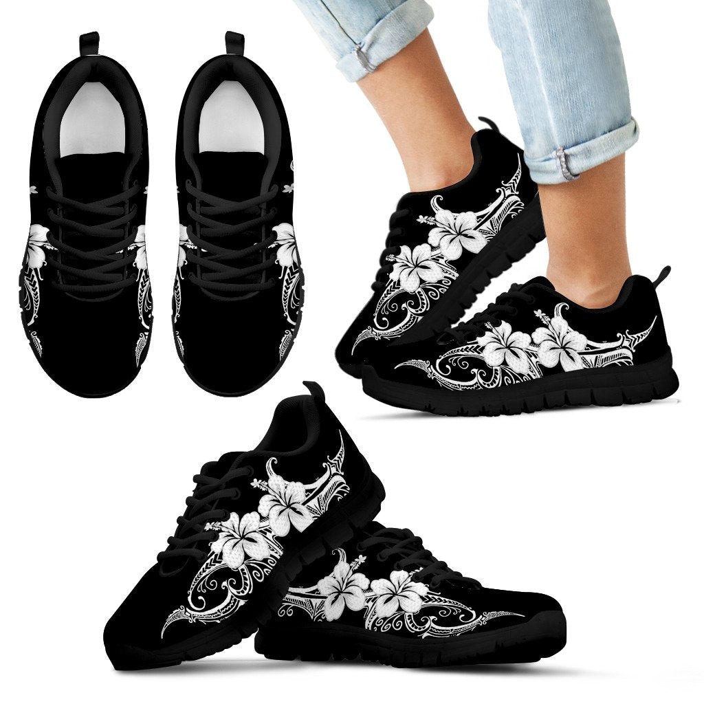 Hibiscus Polynesian Sneakers Kid's Sneakers - Polynesian Pride
