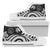 Palau High Top Canvas Shoes - White Tentacle Turtle Unisex White - Polynesian Pride