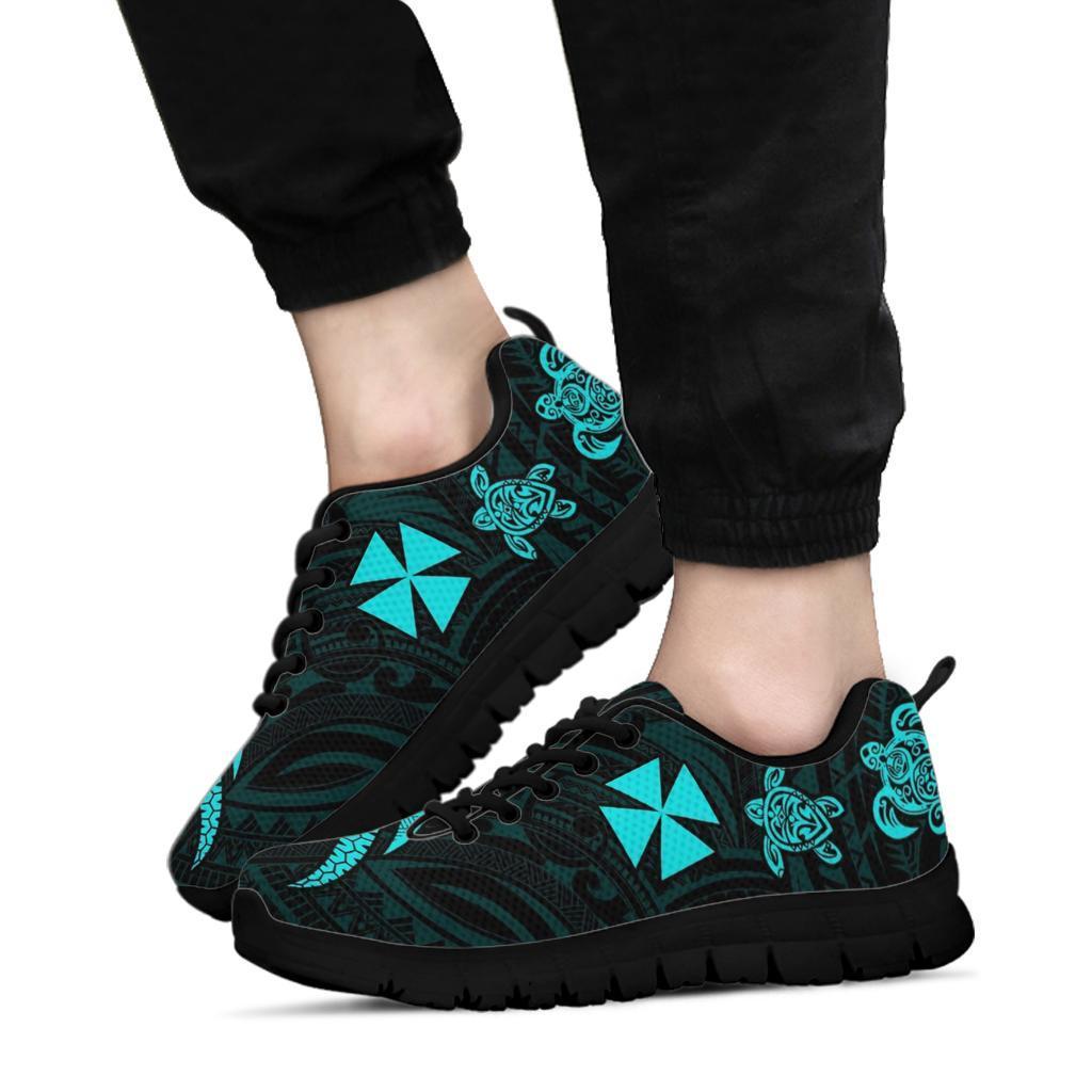 Wallis and Futuna Sneakers - Turquoise Tentacle Turtle - Polynesian Pride