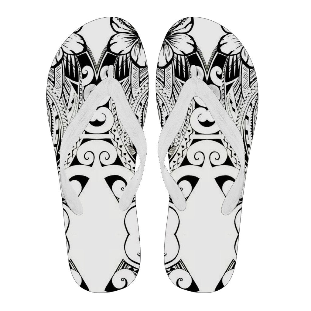 Polynesian 37 Flip Flops Women White - Polynesian Pride
