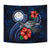 Marshall Islands Polynesian Tapestry - Blue Turtle Hibiscus - Polynesian Pride