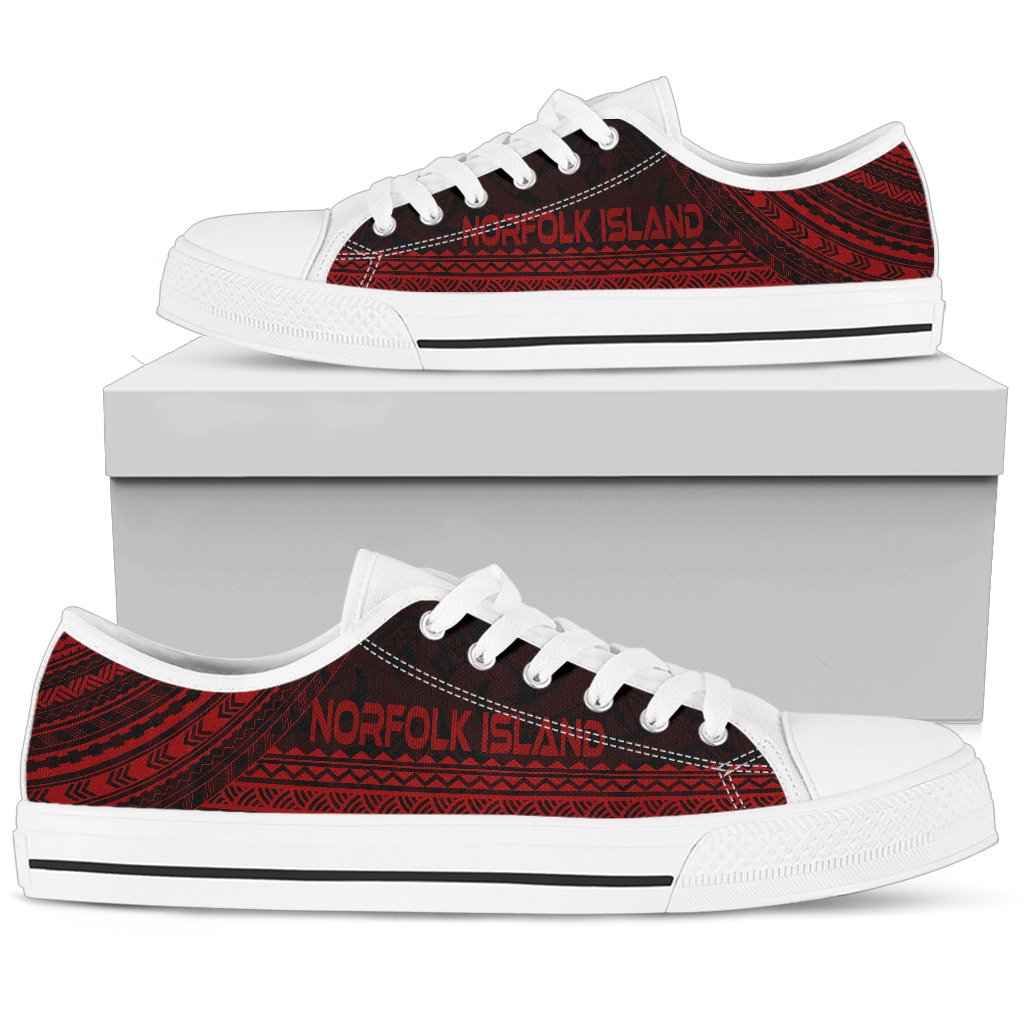 Norfolk Island Low Top Shoes - Polynesian Red Chief Version - Polynesian Pride