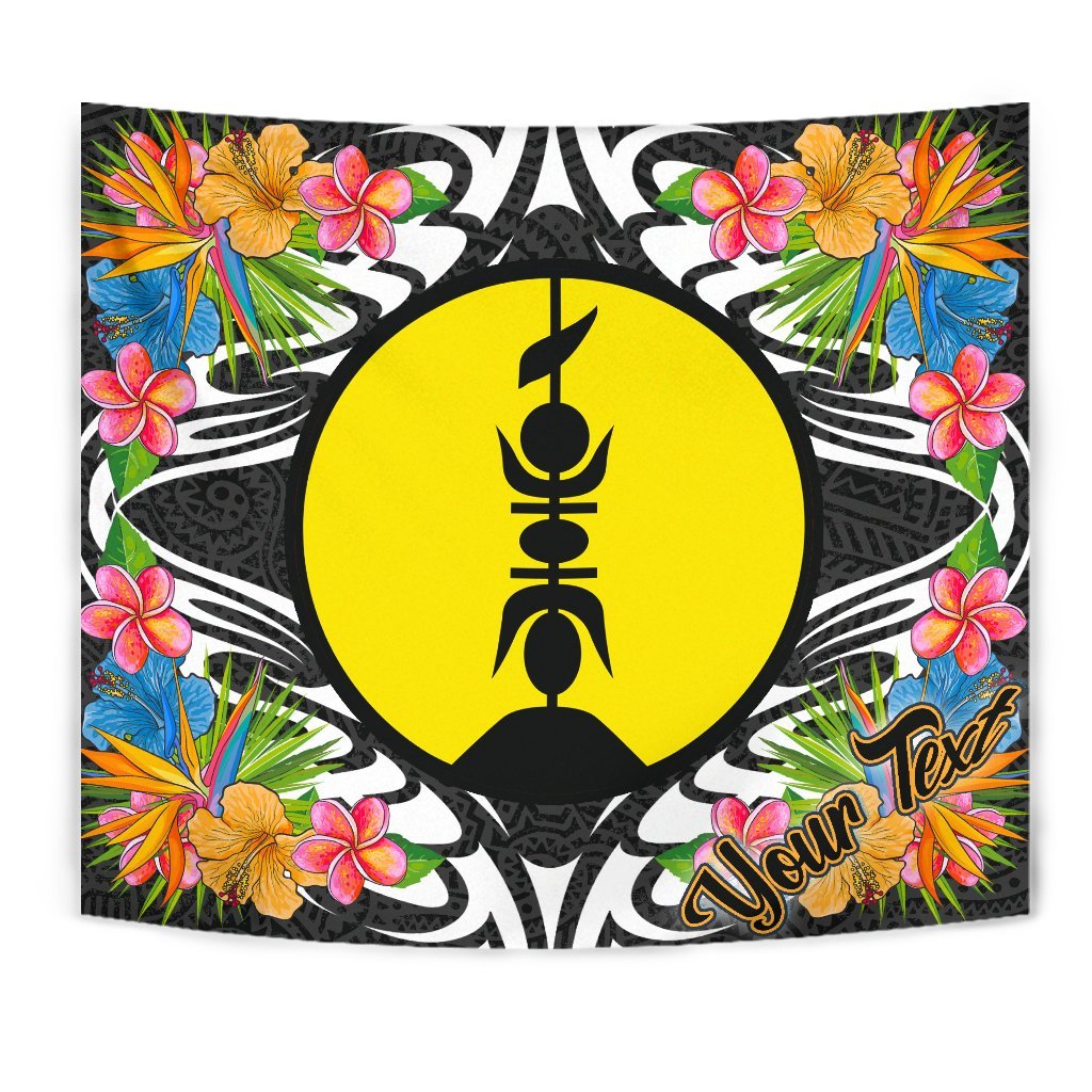 New Caledonia Tapestrys - Custom Personalised Tropical Flowers Style - Polynesian Pride