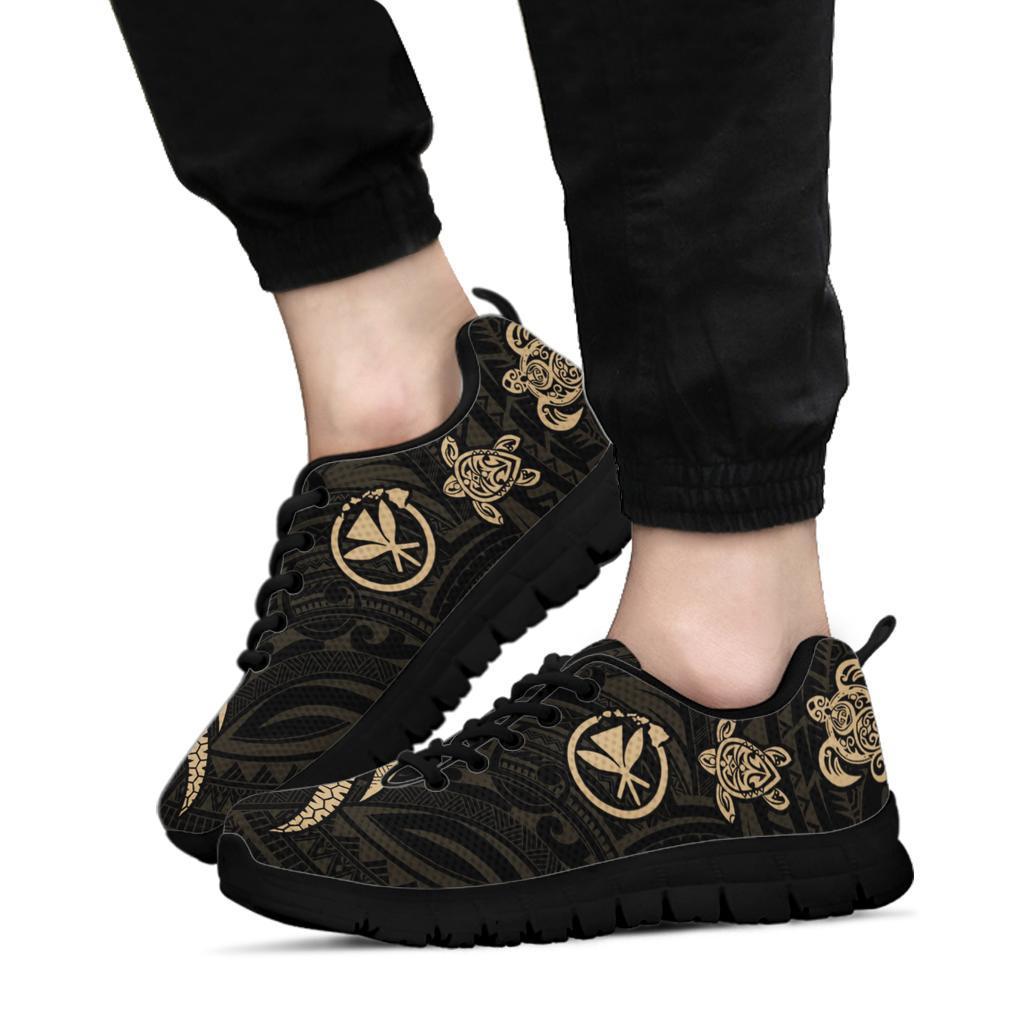 Polynesian Hawaii Sneakers - Gold Tentacle Turtle - Polynesian Pride