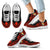 Tonga Wave Sneakers - Polynesian Pattern Red Color Kid's Sneakers - White - Tonga White - Polynesian Pride