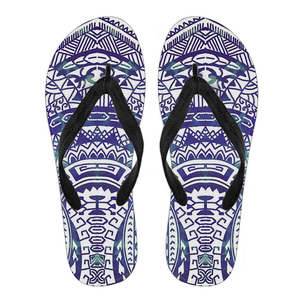 Polynesian 04 Flip Flops Men Black - Polynesian Pride