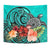 Turtle Tapestry Hibiscus Polynesian Turquoise - Polynesian Pride