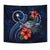 Chuuk Polynesian Tapestry - Blue Turtle Hibiscus - Polynesian Pride