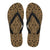 Polynesian Culture Gold Flip Flops Women's Flip Flops - Black - 3 - Polynesian Pride