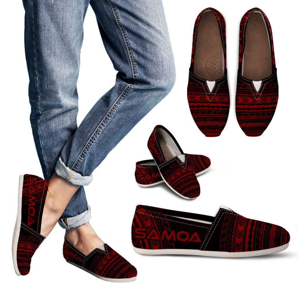 Samoa Casual Shoes - Polynesian Red Chief Version Women Red - Polynesian Pride