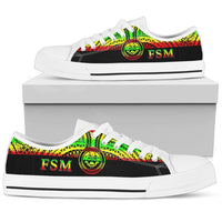 Federated States Of Micronesia Low Top Shoes - Micronesian Reggae Style - Polynesian Pride