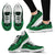 Cook Islands Wave Sneakers - Polynesian Pattern Green Color Women's Sneakers - White - Cook Islands White - Polynesian Pride