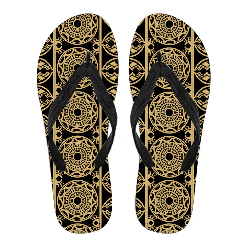 Polynesian 35 Flip Flops Men Black - Polynesian Pride