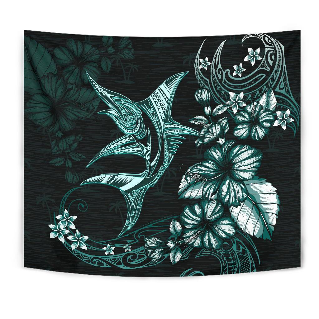 Marlin Polynesian Tapestry Hibiscus Polynesian - Polynesian Pride