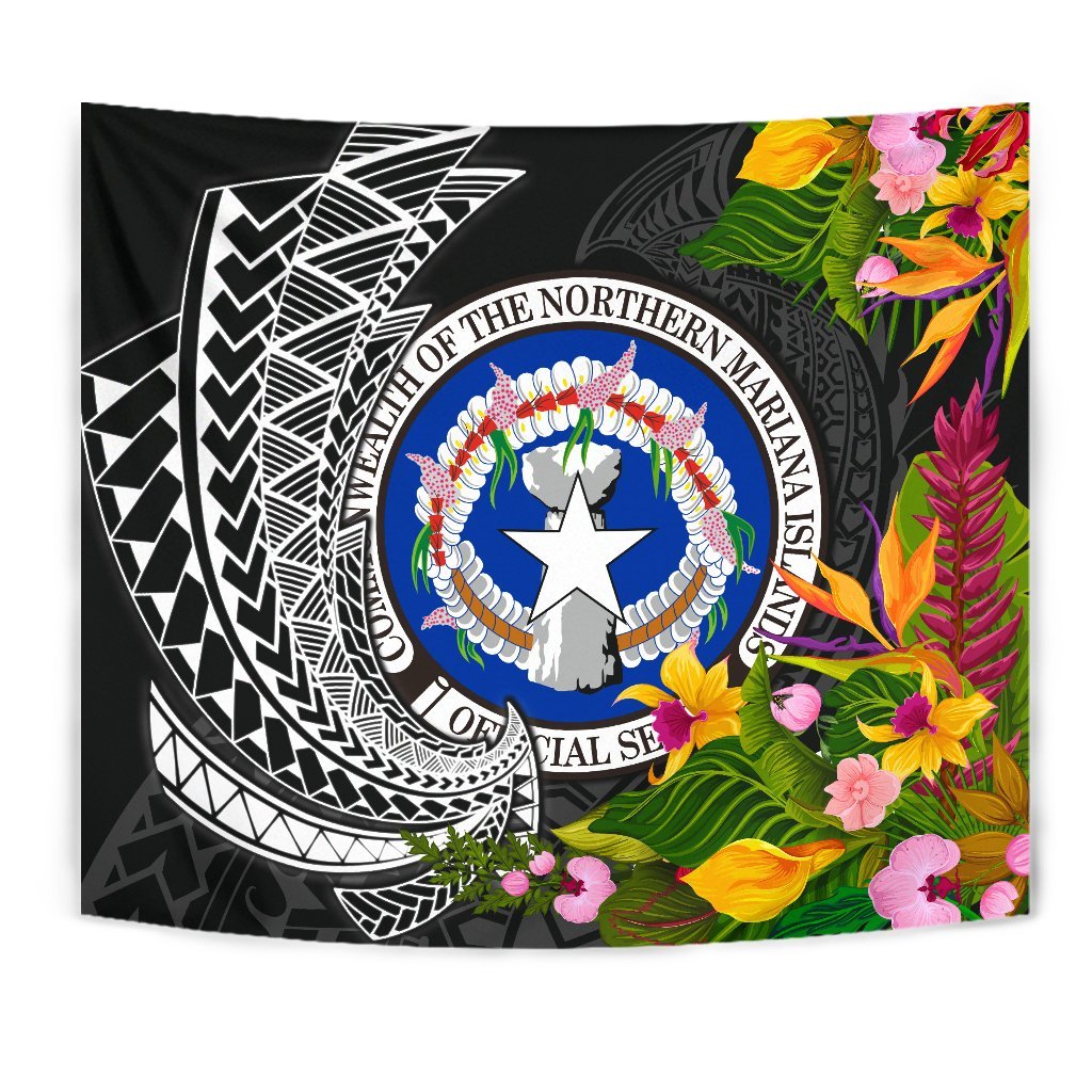 Northern Mariana Islands Tapestrys - Seal Spiral Polynesian Patterns - Polynesian Pride