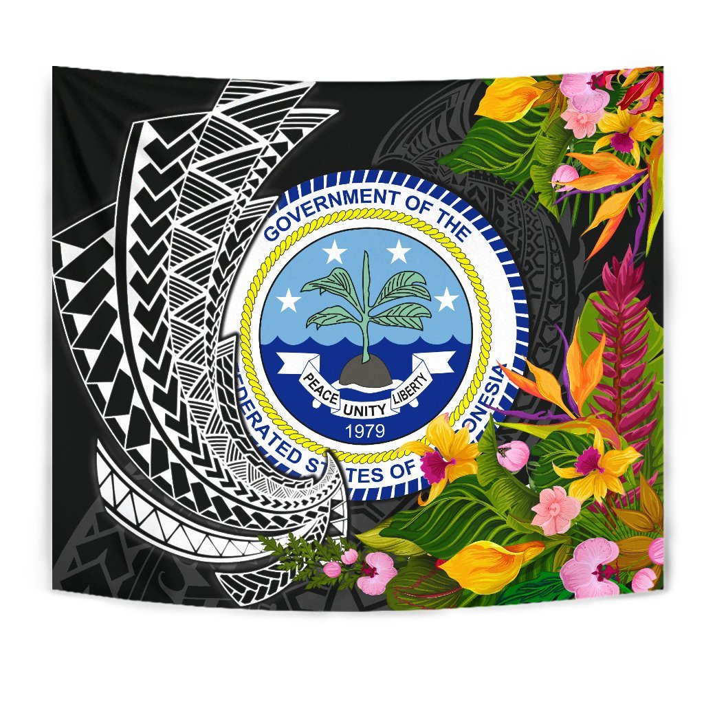 Federated States of Micronesia Tapestrys - Seal Spiral Polynesian Patterns - Polynesian Pride