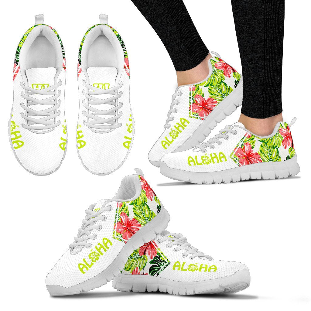 hawaiiPalm Hibiscus Triangle Sneakers - Polynesian Pride