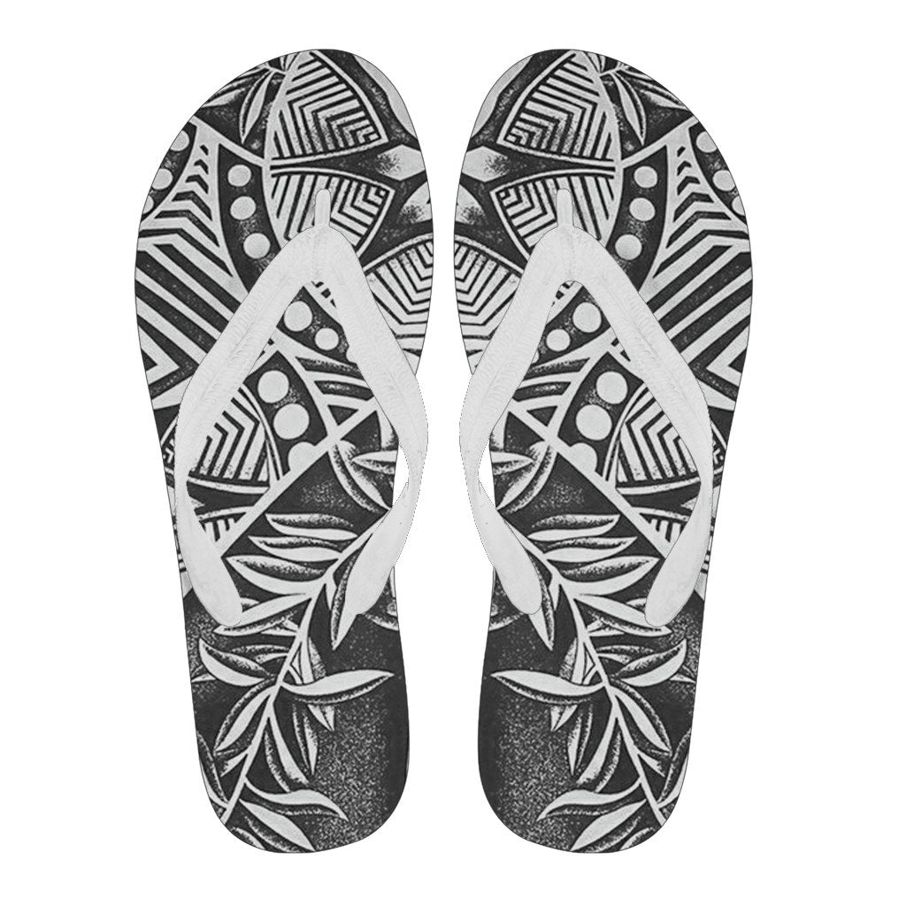 Polynesian 46 Flip Flops Men White - Polynesian Pride
