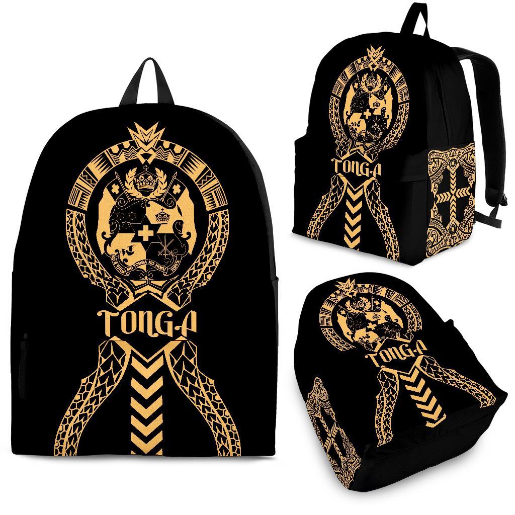 Tonga Backpack - Polynesian Tribal One Style Gold - Polynesian Pride