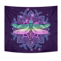 Maori Mandala Dragonfly Tapestry - Polynesian Pride