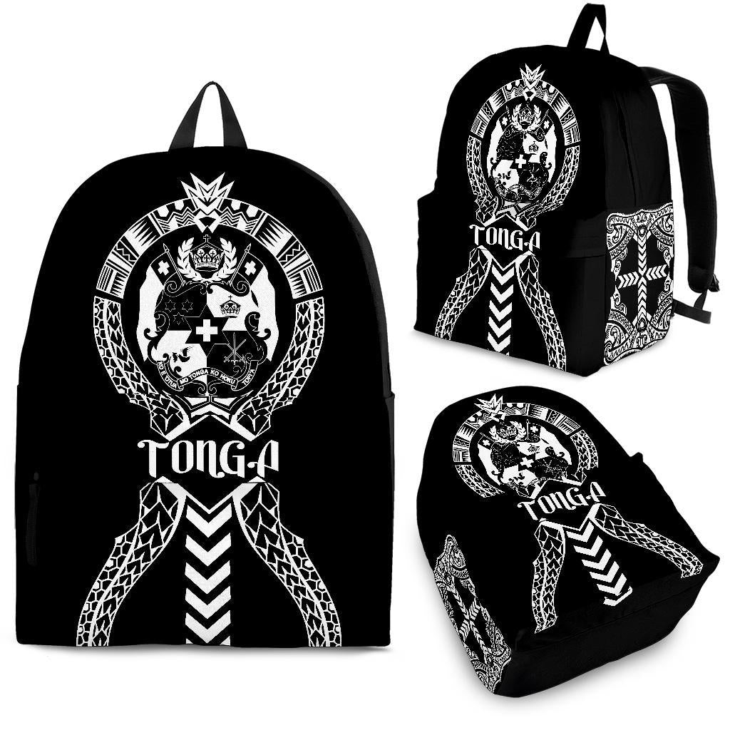 Tonga Backpack - Polynesian Tribal One Style White - Polynesian Pride