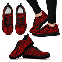 Polynesian Sneakers Red Women's Sneakers - Black - 3 Black - Polynesian Pride