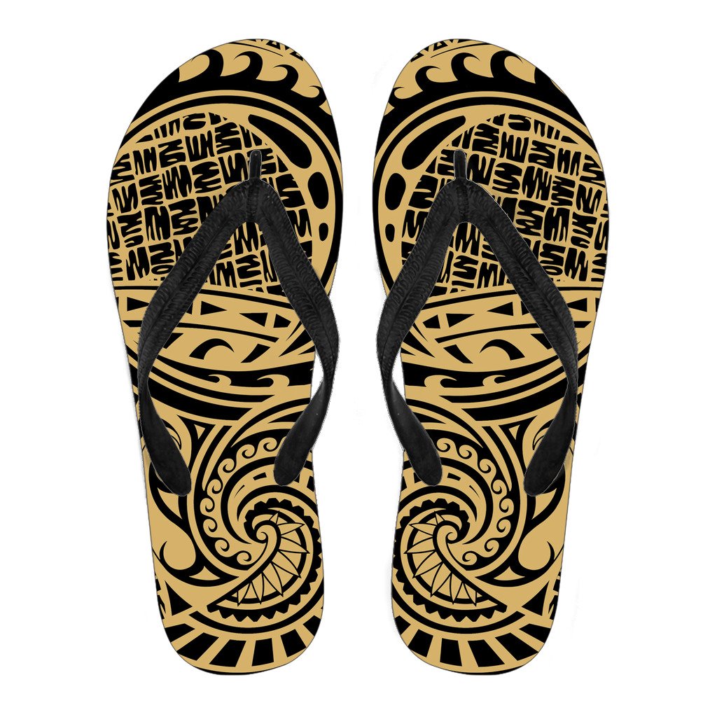 Polynesian 07 Flip Flops Men Black - Polynesian Pride