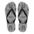 Polynesian Flip Flops White And Black Women's Flip Flops Black - Polynesian Pride