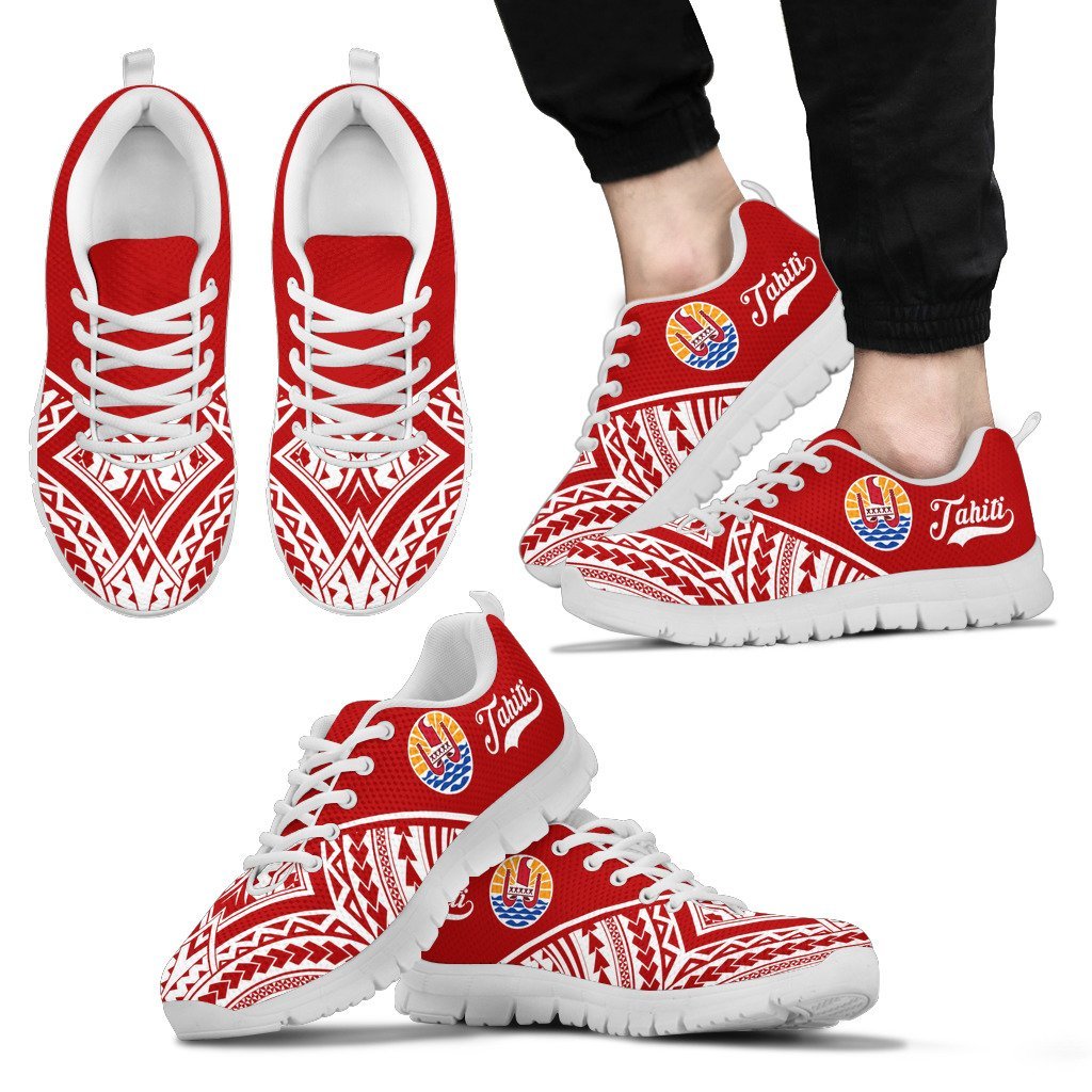 Tahiti Rising Sneakers 0 - Tahiti Flag Polynesian Tattoo 2nd - A16 - Polynesian Pride