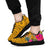 Hawaii Sneakers - Kanaka Maoli With Hibiscus On Polynesian Patterns (YELLOW) - Polynesian Pride