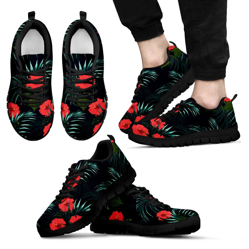 Hawaiian Tribal Sneakers 11 - J7 Men's Sneakers Black - Polynesian Pride