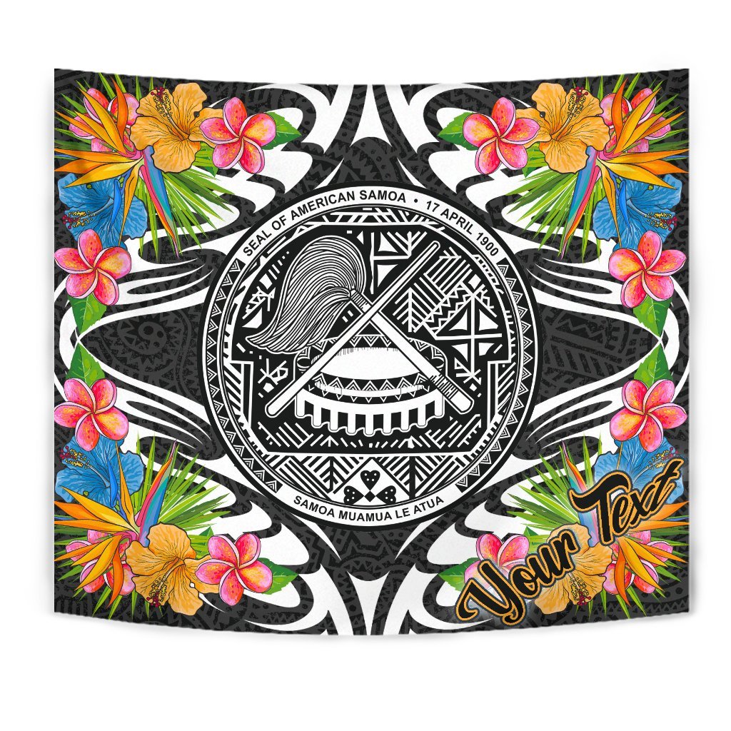 American Samoa Tapestrys - Custom Personalised Tropical Flowers Style - Polynesian Pride