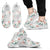 Hawaii Tropical Pattern With Orchids, Leaves And Gold Chains. Sneakers Men's Sneakers White - Polynesian Pride