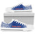 Samoa Custom Personalised Low Top Shoe - Polynesian Fog Blue - Polynesian Pride