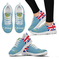 Tuvalu Sneakers - Tuvalu Flag Coat Of Arms - K5 - Polynesian Pride