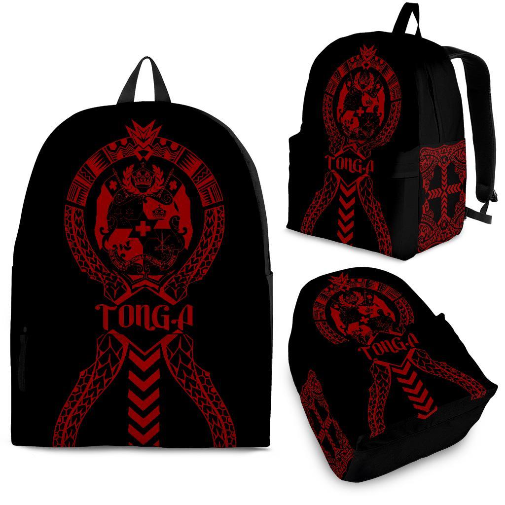 Tonga Backpack - Polynesian Tribal One Style Red - Polynesian Pride