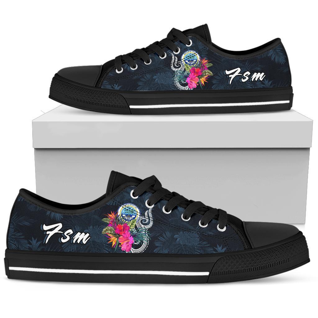 Federated States of Micronesia Polynesian Low Top Shoe - Tropical Flower - Polynesian Pride
