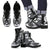 Austral Islands Leather Boots - Polynesian Tattoo Black Black - Polynesian Pride