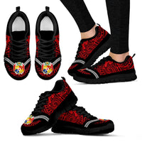 Tonga Sneakers - Tonga Coat Of Arms Polynesian Tattoo - Polynesian Pride