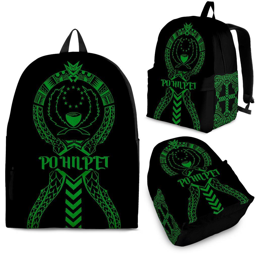 Pohnpei Backpack - Micronesian Tribal One Style Green - Polynesian Pride