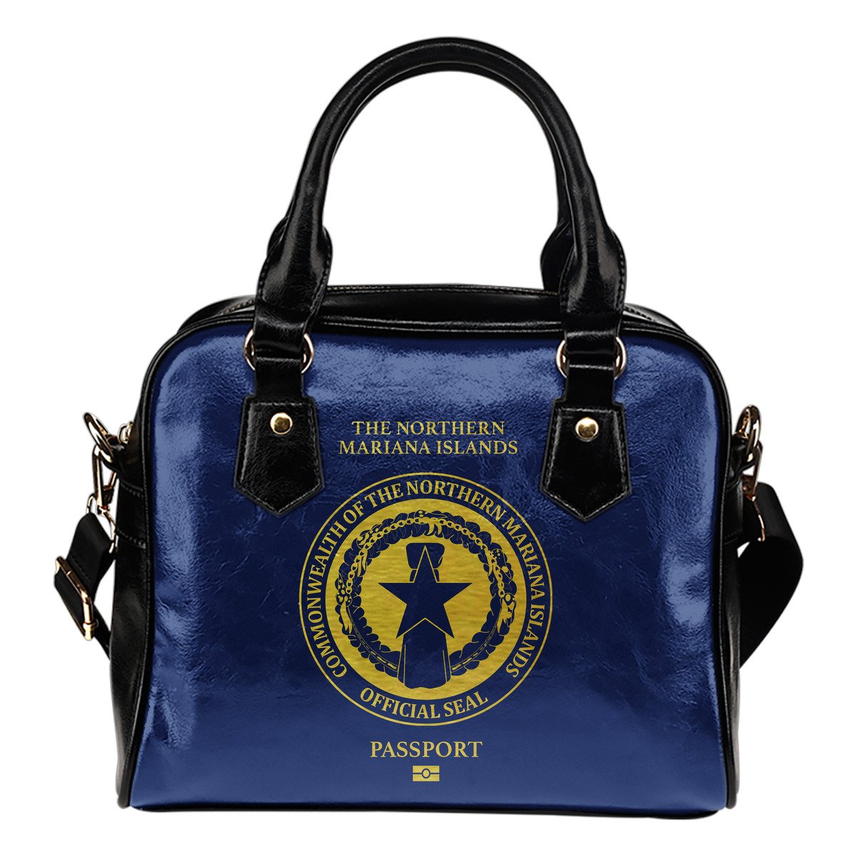 The Northern Mariana Islands Passport Shoulder Handbag One Size Blue - Polynesian Pride