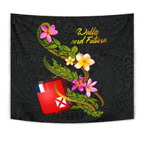 Wallis and Futuna Polynesian Tapestry - Plumeria Tribal - Polynesian Pride