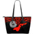 American Samoa Polynesian Leather Tote - Whale Tail Red - Polynesian Pride