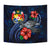 Tonga Polynesian Tapestry - Blue Turtle Hibiscus - Polynesian Pride