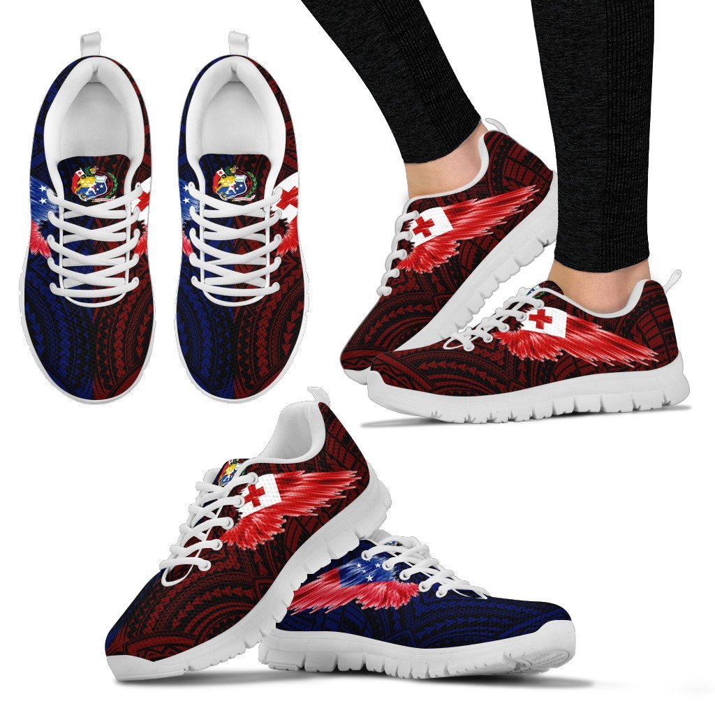 Tokouso Sneakers - TokuUso Coat Of Arms & Flag Wing - A8 - Polynesian Pride