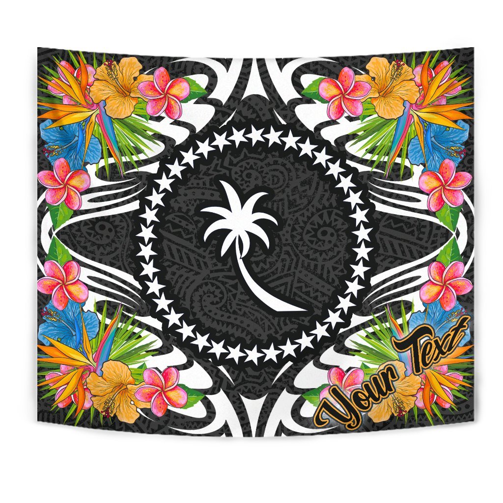 Chuuk State Tapestrys - Custom Personalised Tropical Flowers Style - Polynesian Pride