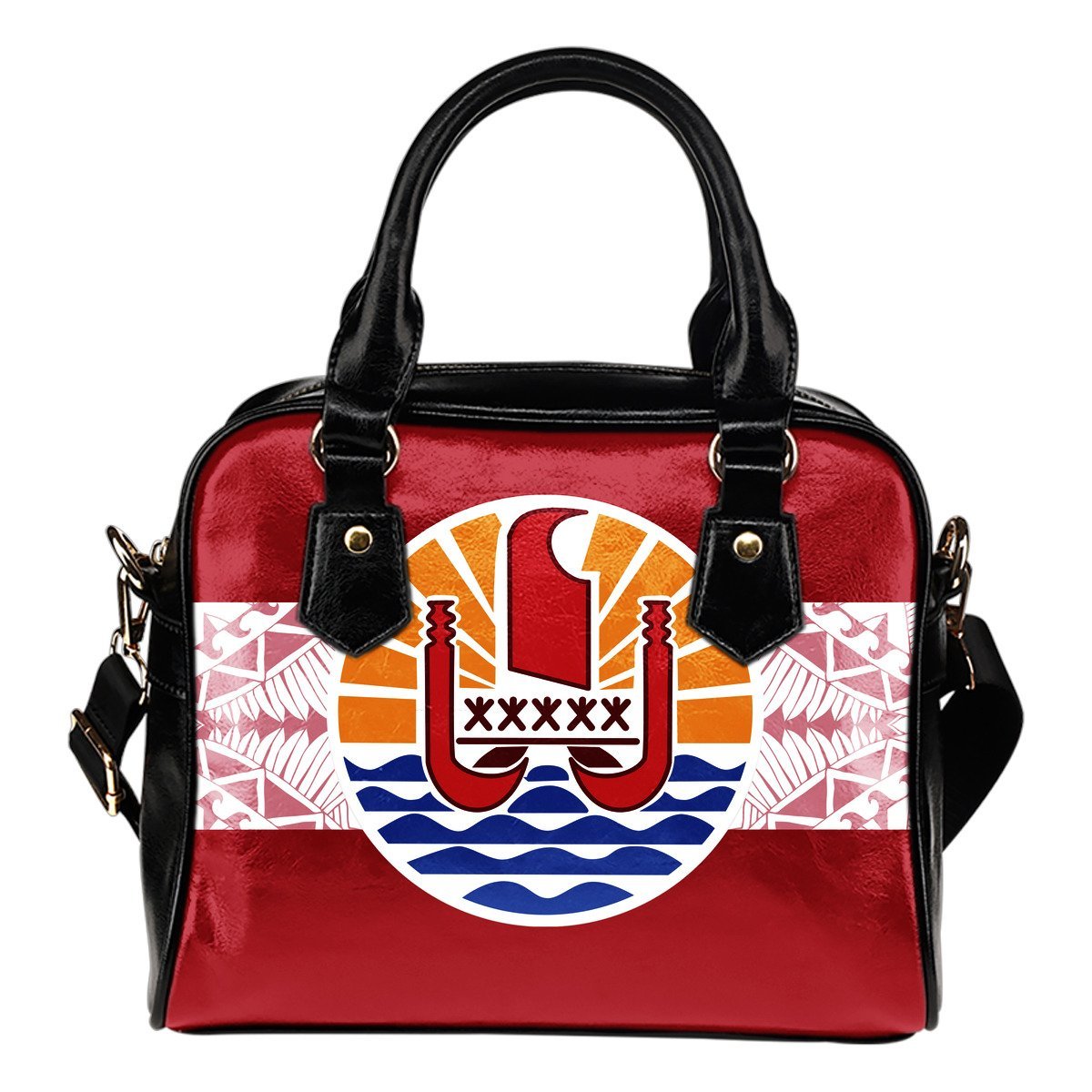 Tahiti Rising Shoulder Handbag A16 One Size Red - Polynesian Pride