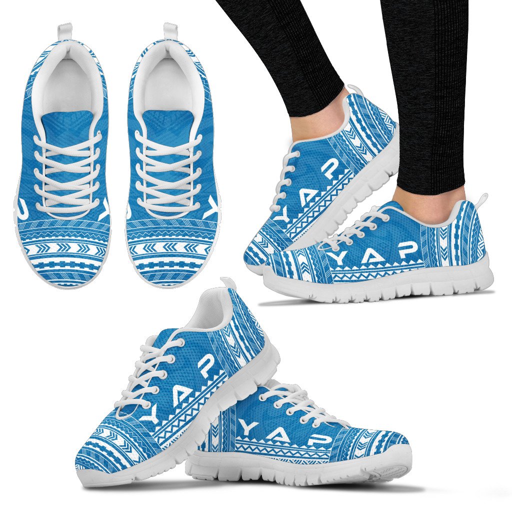 Yap Sneakers - Yap Polynesian Chief Tattoo Blue Version - Polynesian Pride